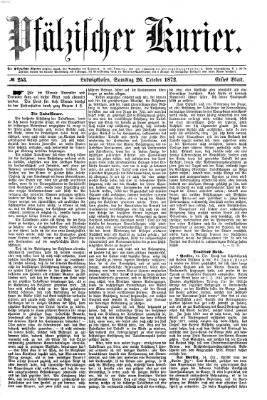 Pfälzischer Kurier Samstag 26. Oktober 1872