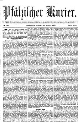 Pfälzischer Kurier Mittwoch 30. Oktober 1872