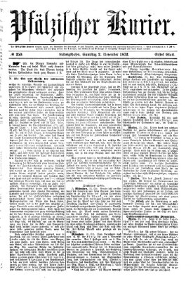 Pfälzischer Kurier Samstag 2. November 1872