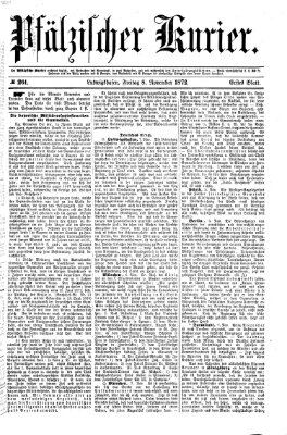 Pfälzischer Kurier Freitag 8. November 1872