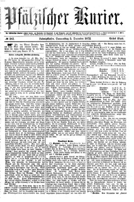 Pfälzischer Kurier Donnerstag 5. Dezember 1872