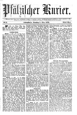 Pfälzischer Kurier Samstag 1. März 1873