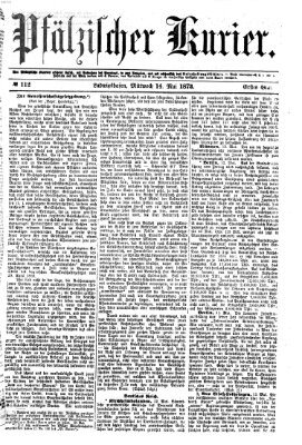 Pfälzischer Kurier Mittwoch 14. Mai 1873