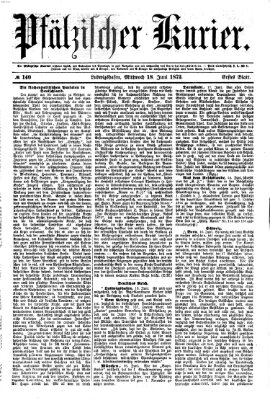 Pfälzischer Kurier Mittwoch 18. Juni 1873