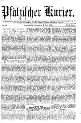 Pfälzischer Kurier Donnerstag 3. Juli 1873