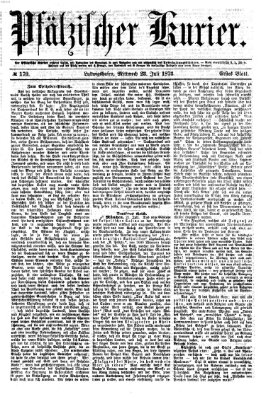 Pfälzischer Kurier Mittwoch 23. Juli 1873