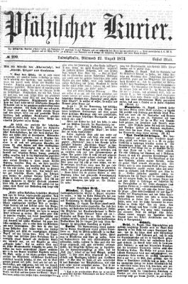 Pfälzischer Kurier Mittwoch 27. August 1873