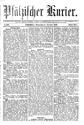 Pfälzischer Kurier Donnerstag 4. Dezember 1873