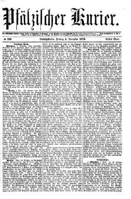 Pfälzischer Kurier Freitag 5. Dezember 1873