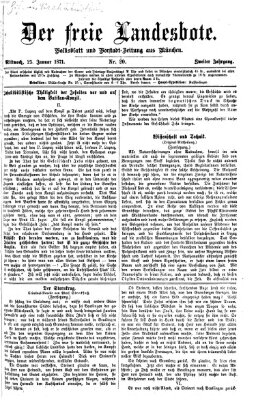 Der freie Landesbote Mittwoch 25. Januar 1871