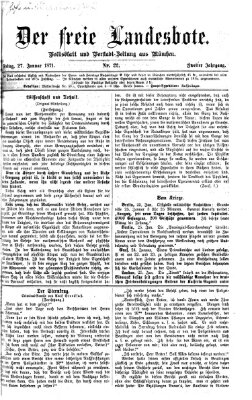 Der freie Landesbote Freitag 27. Januar 1871