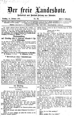 Der freie Landesbote Dienstag 14. Februar 1871