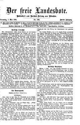 Der freie Landesbote Sonntag 7. Mai 1871