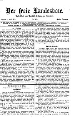 Der freie Landesbote Sonntag 4. Juni 1871