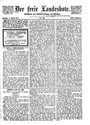 Der freie Landesbote Samstag 3. August 1872