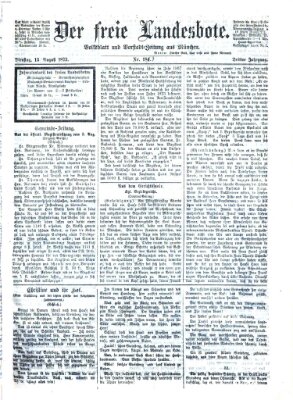 Der freie Landesbote Dienstag 13. August 1872