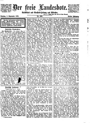 Der freie Landesbote Sonntag 8. September 1872