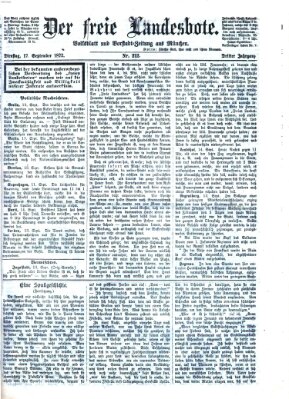 Der freie Landesbote Dienstag 17. September 1872