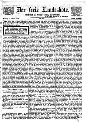 Der freie Landesbote Samstag 5. Oktober 1872