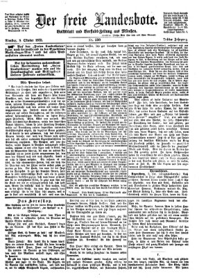 Der freie Landesbote Dienstag 8. Oktober 1872