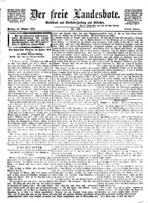 Der freie Landesbote Freitag 18. Oktober 1872