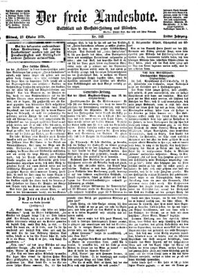 Der freie Landesbote Mittwoch 23. Oktober 1872