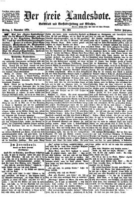 Der freie Landesbote Freitag 1. November 1872