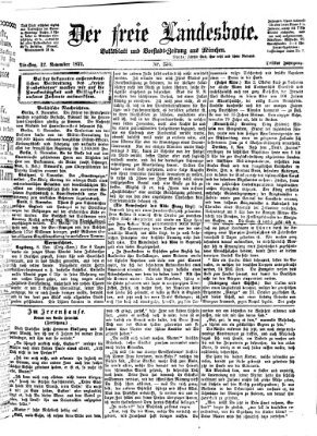 Der freie Landesbote Dienstag 12. November 1872