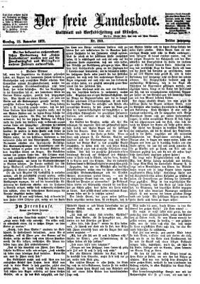 Der freie Landesbote Samstag 23. November 1872