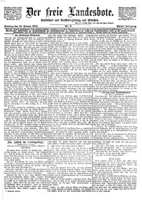 Der freie Landesbote Sonntag 12. Januar 1873