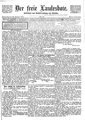 Der freie Landesbote Donnerstag 23. Januar 1873