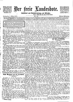 Der freie Landesbote Freitag 7. März 1873