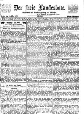 Der freie Landesbote Freitag 30. Mai 1873