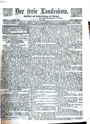 Der freie Landesbote Freitag 1. August 1873