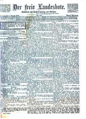 Der freie Landesbote Sonntag 3. August 1873