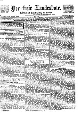 Der freie Landesbote Donnerstag 7. August 1873