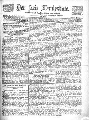 Der freie Landesbote Dienstag 2. September 1873