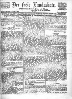 Der freie Landesbote Samstag 20. September 1873