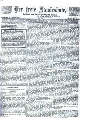 Der freie Landesbote Freitag 3. Oktober 1873