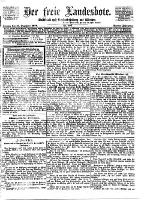 Der freie Landesbote Sonntag 21. Dezember 1873