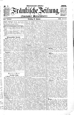 Fränkische Zeitung (Ansbacher Morgenblatt) Dienstag 9. Januar 1872