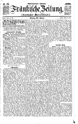 Fränkische Zeitung (Ansbacher Morgenblatt) Sonntag 28. Januar 1872