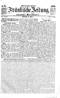 Fränkische Zeitung (Ansbacher Morgenblatt) Mittwoch 6. März 1872