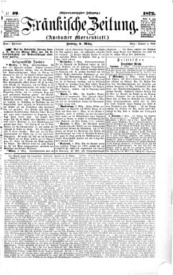 Fränkische Zeitung (Ansbacher Morgenblatt) Freitag 8. März 1872