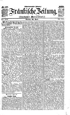 Fränkische Zeitung (Ansbacher Morgenblatt) Sonntag 28. April 1872