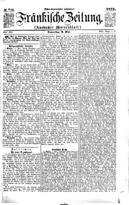 Fränkische Zeitung (Ansbacher Morgenblatt) Donnerstag 9. Mai 1872