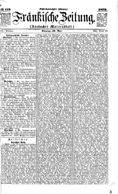 Fränkische Zeitung (Ansbacher Morgenblatt) Sonntag 19. Mai 1872