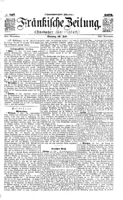 Fränkische Zeitung (Ansbacher Morgenblatt) Sonntag 14. Juli 1872