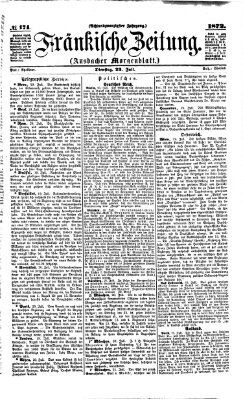 Fränkische Zeitung (Ansbacher Morgenblatt) Dienstag 23. Juli 1872