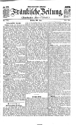 Fränkische Zeitung (Ansbacher Morgenblatt) Freitag 26. Juli 1872